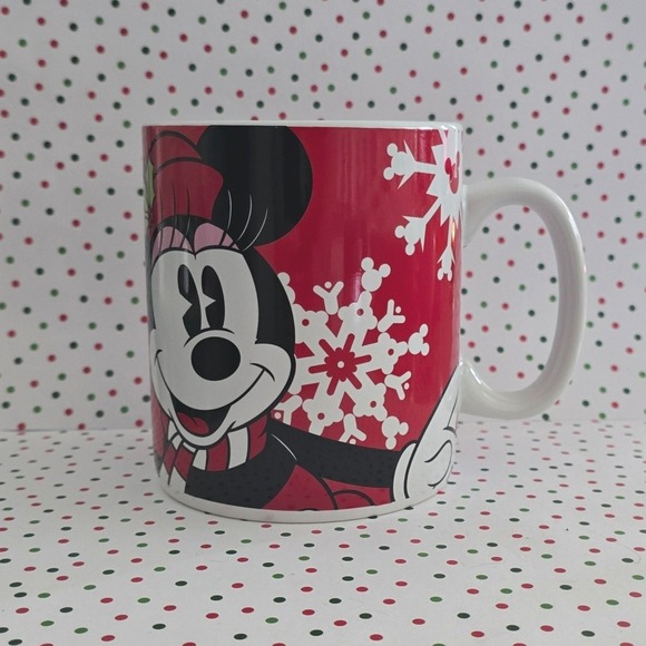 Disney Other - Disney Minnie Mouse Christmas Holiday Mug Red Ceramic Coffee Cup‎ 24 oz Galerie